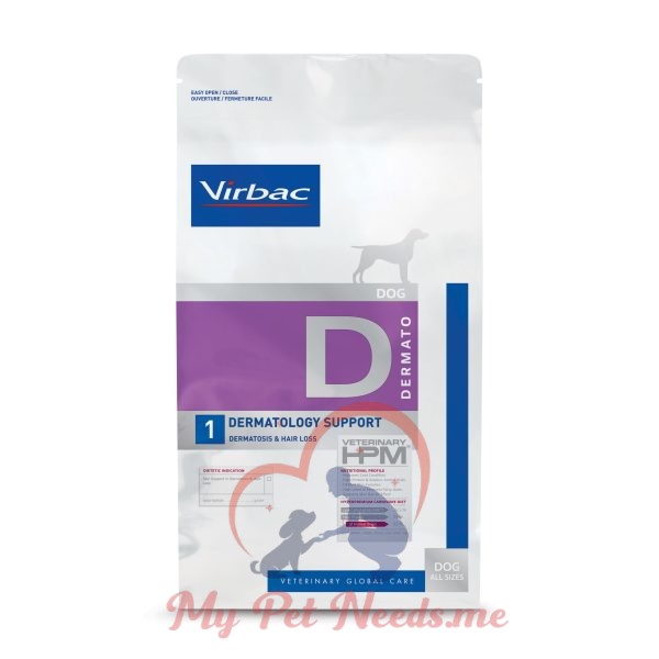 Virbac HPM Dog dry food Dermatology Support