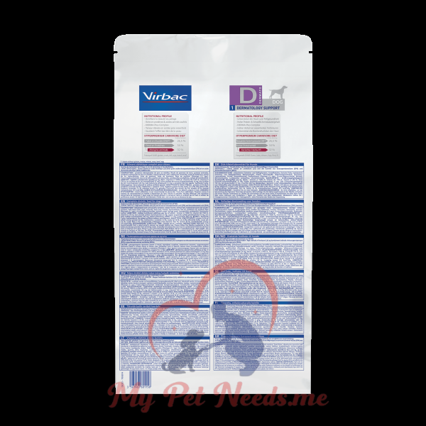 Dermatology Support Dog Food D1 – Skin & Coat