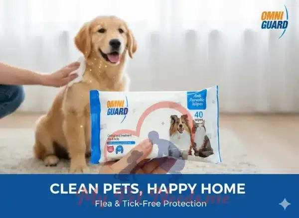 Omniguard Wipes for pets blue