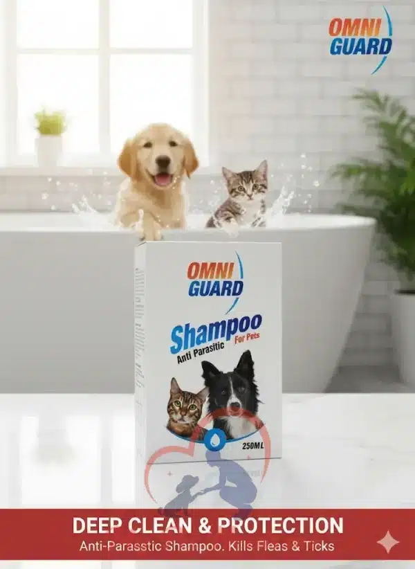Omniguard anti parasitic shampoo for pets