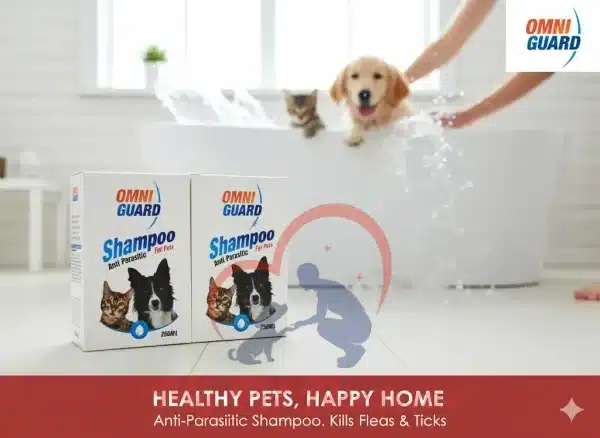 Omniguard anti parasitic shampoo for pets