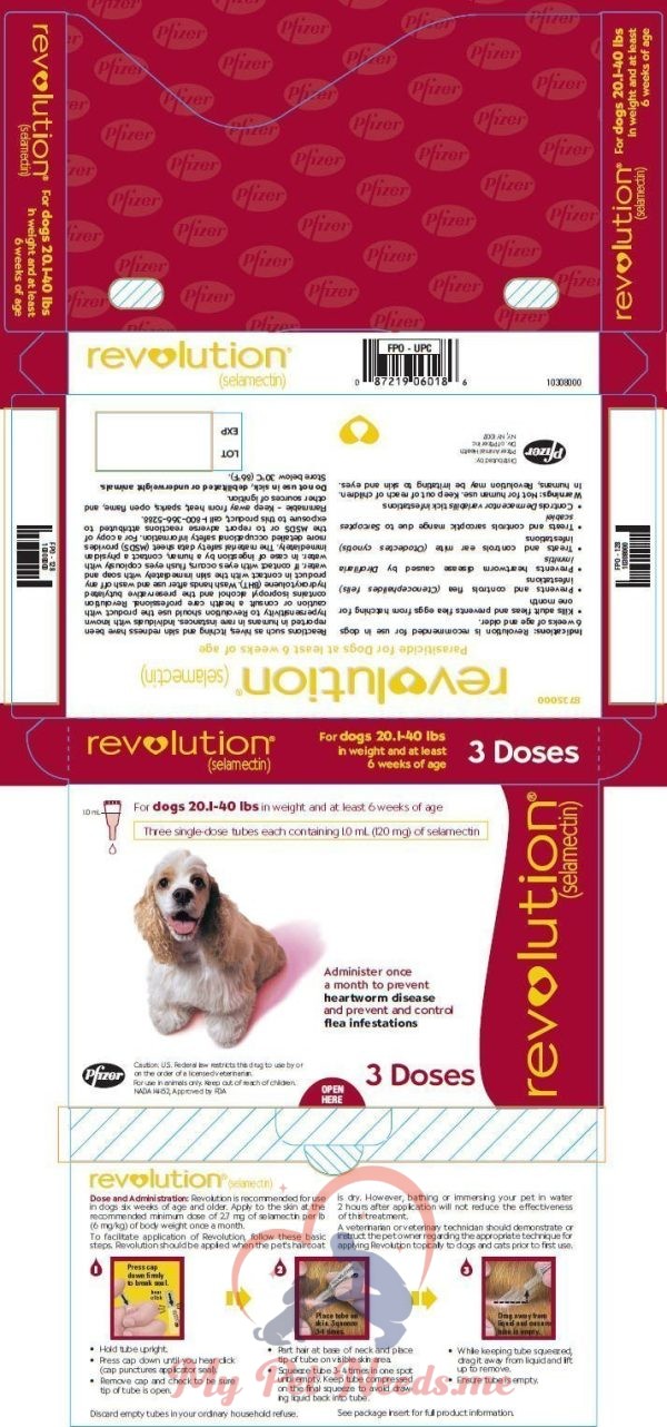 Revolution red spot-on for 9-20 Kg Dogs