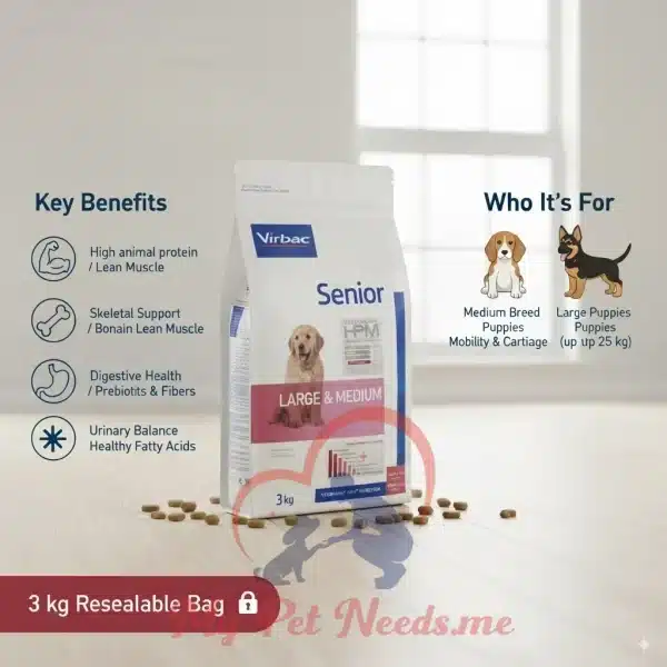 Virbac HPM Dry food Adult dog large & medium 3 kg & 16 kg