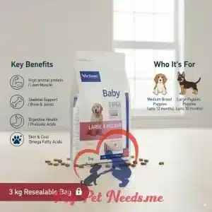 Virbac HPM Dry food Baby dog large & medium 3 kg