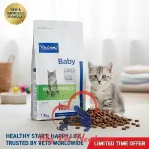Virbac HPM Dry food prenutered baby cats 1.5 kg