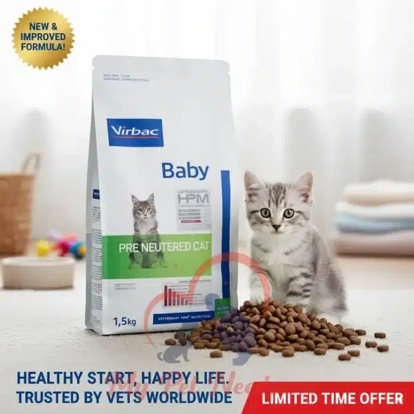 Virbac HPM Dry food prenutered baby cats 1.5 kg