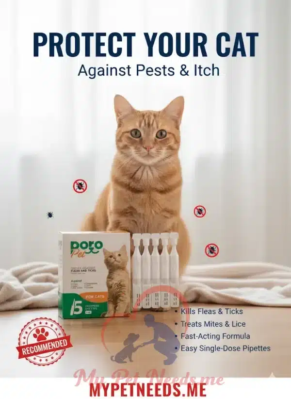 omniguard Poro ampoules for Flea & Ticks - spot on use - one ampoule cats