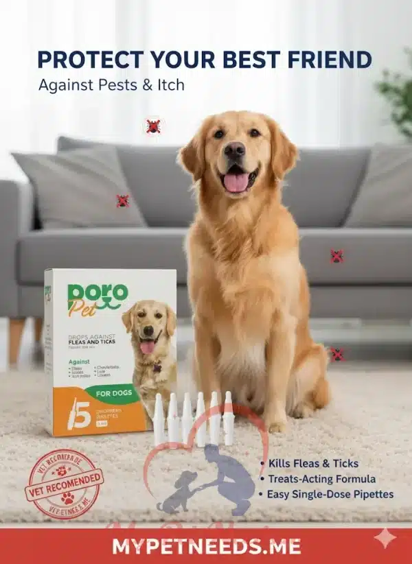 omniguard Poro ampoules for Flea & Ticks - spot on use - one ampoule dogs