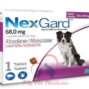 NexGard 10-25kg tablets for dogs